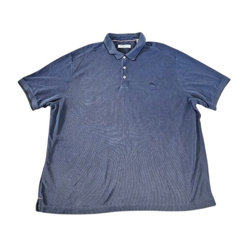 Tommy Bahama Island Zone Performance Polo Shirt Men XXXL 3XL Blue Short Sleeve